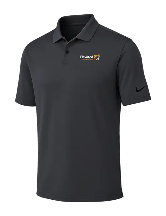 Nike Dark Grey Dri-FIT Vapor Polo w/Elevated Practice Solutions Logo