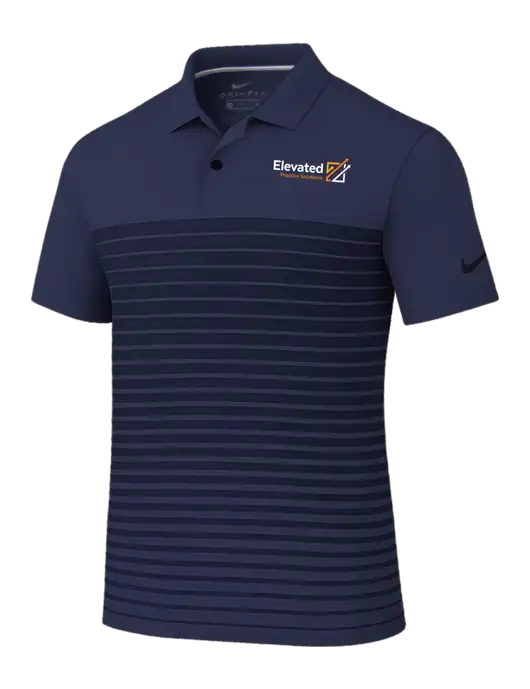Nike Navy Dri-FIT Vapor Block Polo w/Elevated Practice Solutions Logo