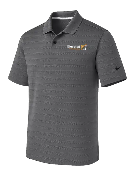 Nike Dark Medium Grey Dri-FIT Vapor Jacquard Polo w/Elevated Practice Solutions Logo