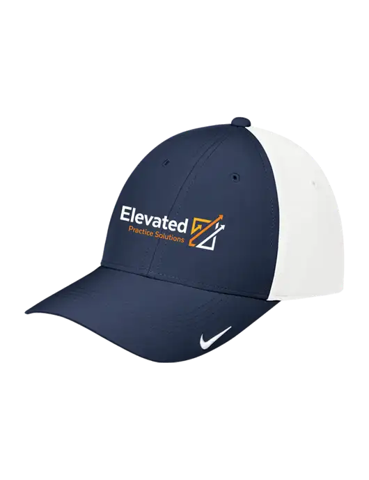 Nike Navy/White Dri-FIT Legacy Cap w/Elevated Practice Solutions Logo