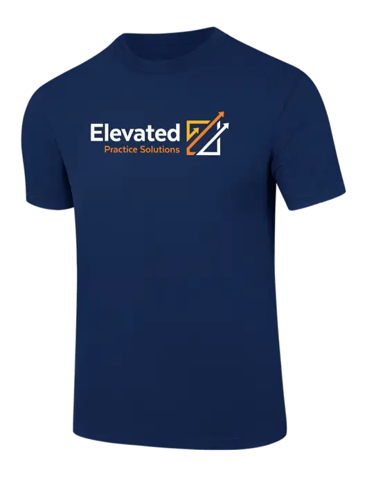 Comfort Colors 6.1 oz Dark Navy Heavyweight Ring Spun T-Shirt w/Elevated Practice Solutions Logo