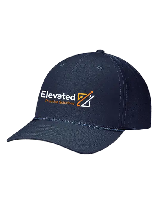 Richardson Laser Perf Performance Dark Navy/Navy-Grey-Blue Rope Cap w/Elevated Practice Solutions Logo