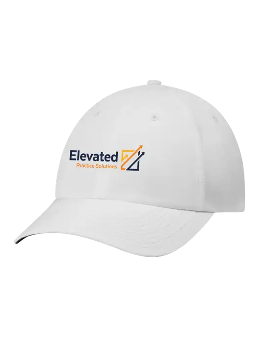 Richardson Relaxed Performance Lite White Cap w/Elevated Practice Solutions Logo
