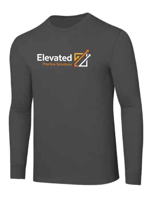Seriously Soft Dark Grey Long Sleeve T-Shirt w/Elevated Practice Solutions Logo