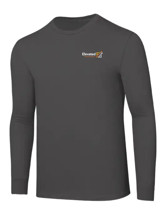 Seriously Soft Dark Grey Long Sleeve T-Shirt w/Elevated Practice Solutions Logo