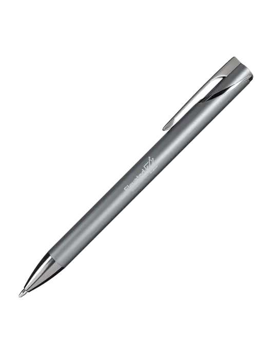 Dark Grey HyperNova Ballpoint Pen - Black Ink w/Elevated Practice Solutions Logo