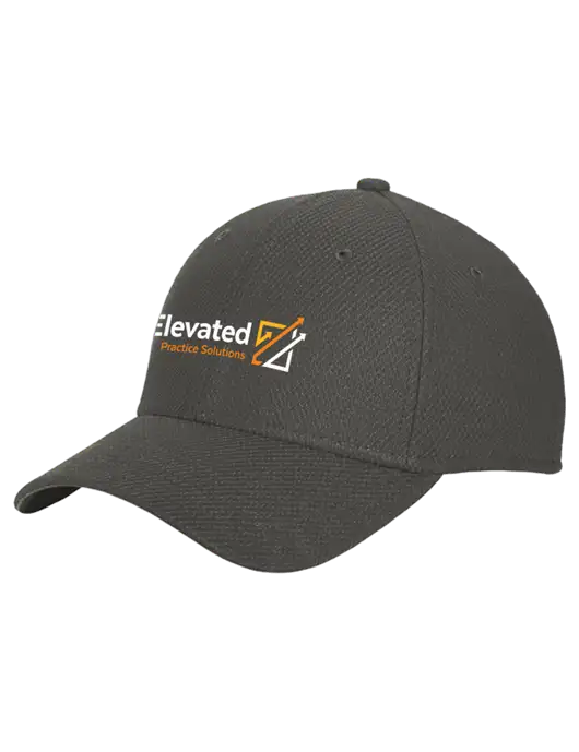 New Era Diamond Era Very Dark Grey Stretch Cap w/Elevated Practice Solutions Logo