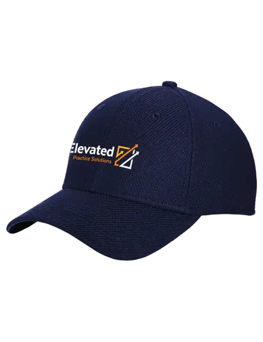 New Era Diamond Era Dark Navy Stretch Cap w/Elevated Practice Solutions Logo