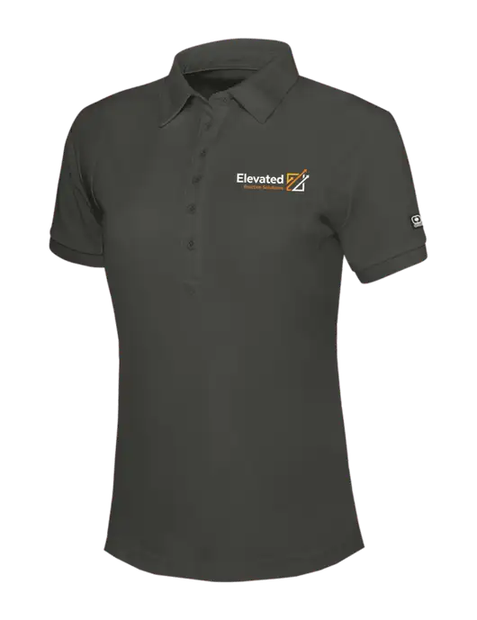 OGIO Womens Dark Grey Jewel Polo w/Elevated Practice Solutions Logo