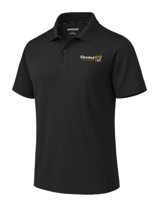OGIO Envision Black Polo w/Elevated Practice Solutions Logo