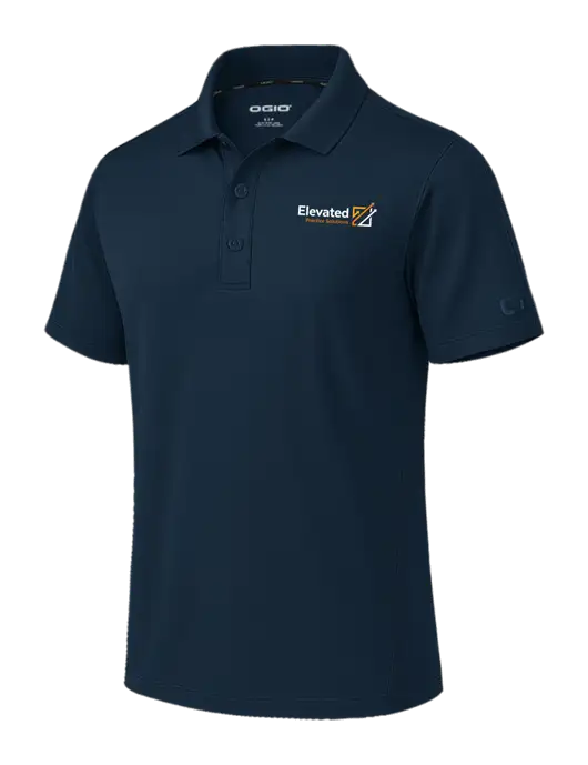 OGIO Envision Dark Navy Polo w/Elevated Practice Solutions Logo