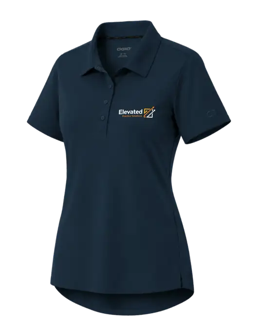 OGIO Womens Envision Dark Navy Polo w/Elevated Practice Solutions Logo